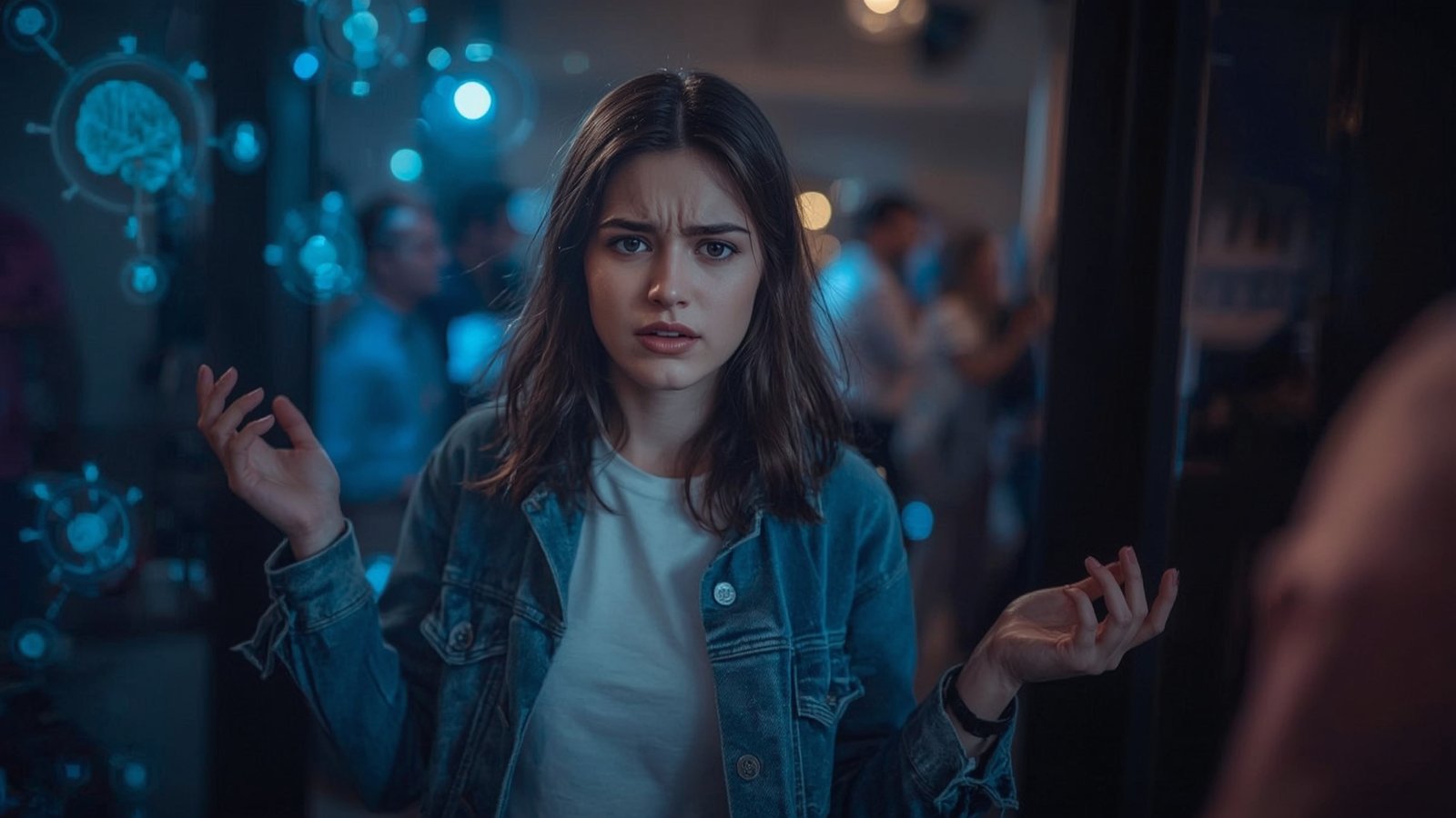 Gut health social anxiety – visualizing the brain-gut connection in emotional situations.