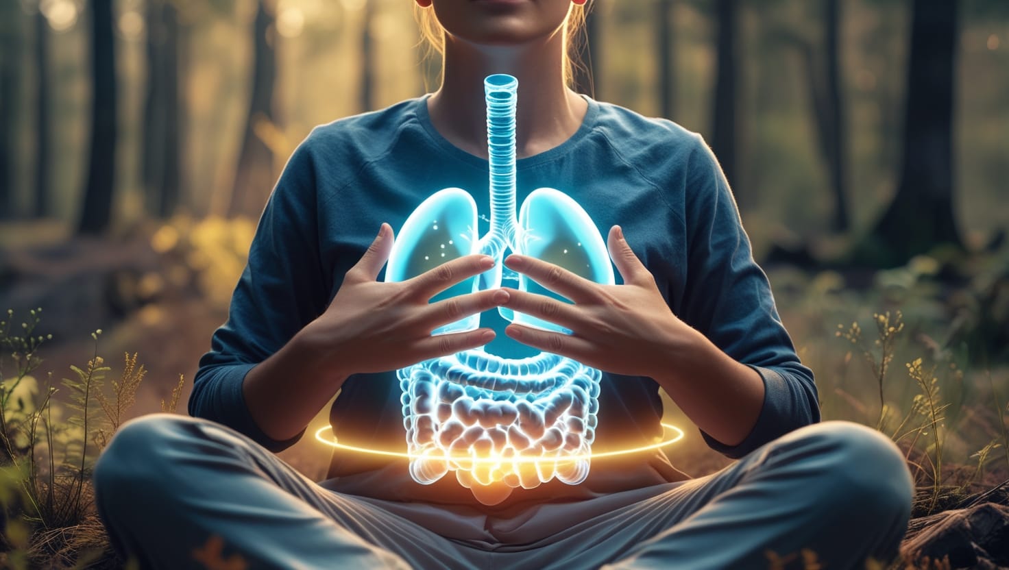 Probiotics For Dissociative Disorders Grounding Image – Person Reconnecting With Body.