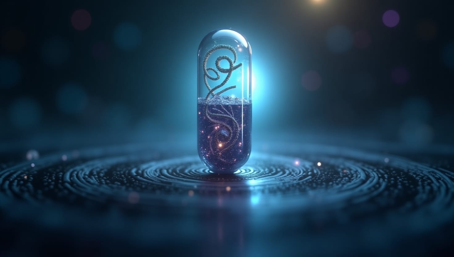Probiotics For Spiritual Gifts Integration Showing Aura And Gut-Brain Connection.