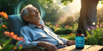 Tinnitus Relief Supplement -Man Meditating Peacefully Using Neuroquiet