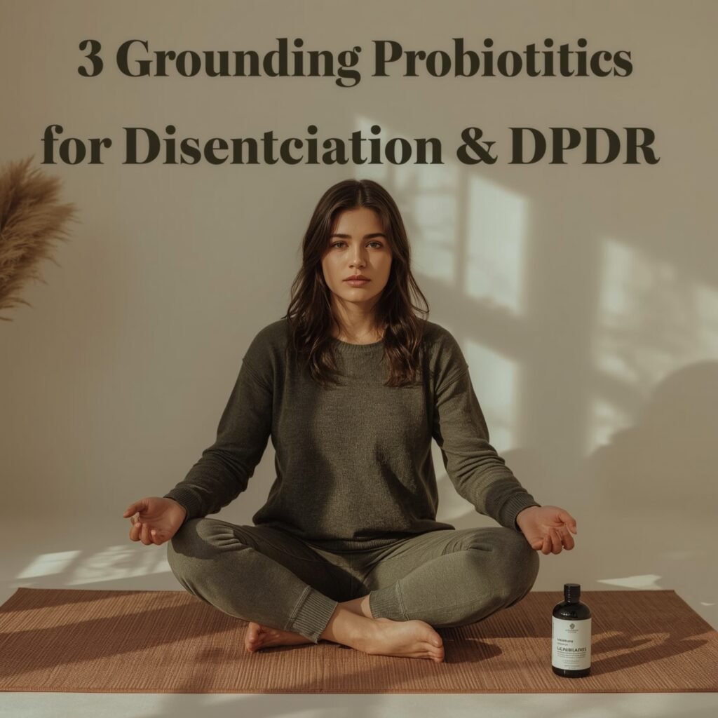 Dissociation Gut Connection: 3 Powerful Probiotics For Healing 24 Woman Practicing Grounding Techniques For Trauma, Related To The Dissociation Gut Connection